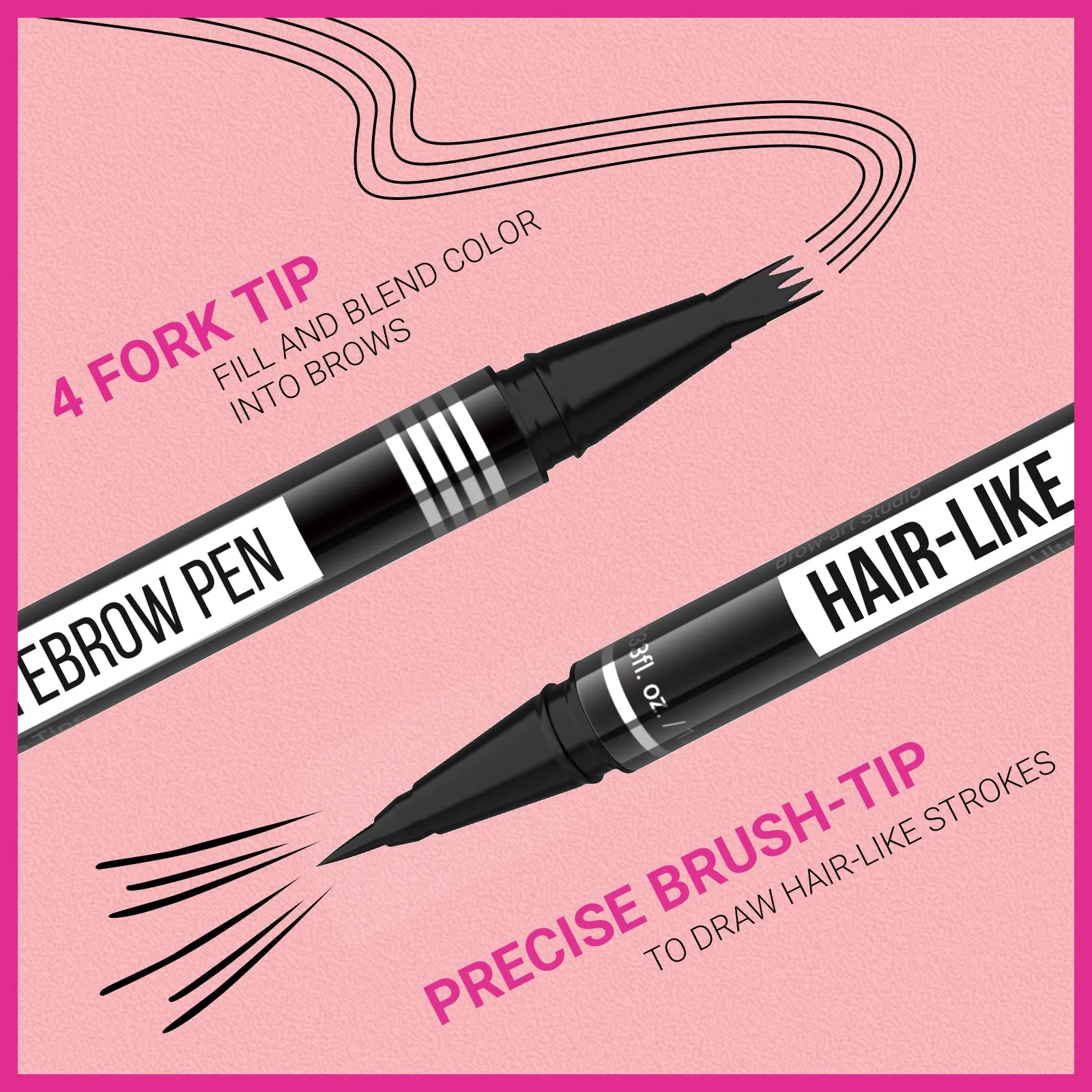 2-in-1 Hair-Like Eyebrow Pencil