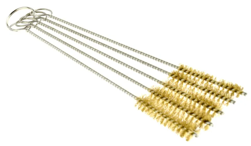 5Pc- 8" Spray Gun Cleaning Kit with Brass Bristles Air Passages, Fluid Nozzles