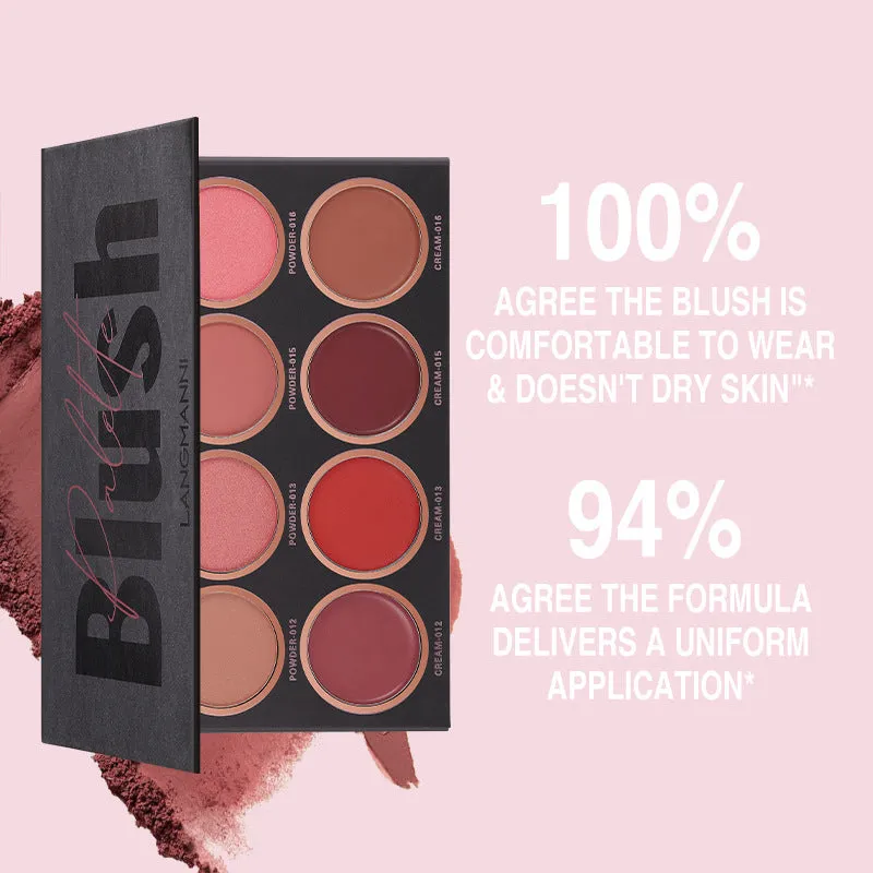 8 Colors Powder & Cream Blush Palette