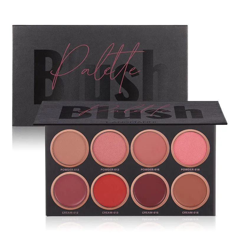 8 Colors Powder & Cream Blush Palette