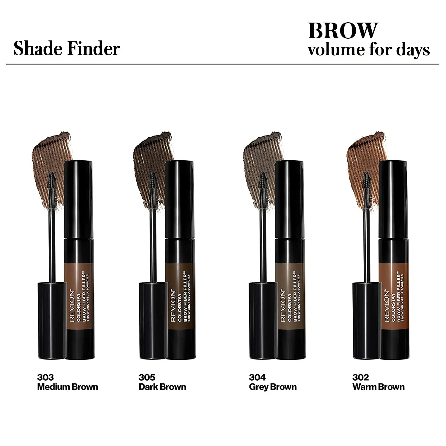 ColorStay Brow Fiber Filler - Brow Gel Dark Brown