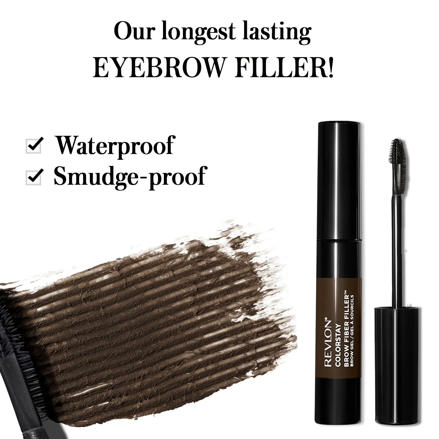 ColorStay Brow Fiber Filler - Brow Gel Dark Brown