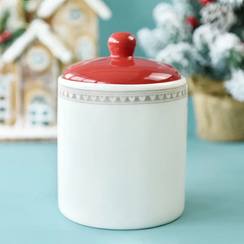Dried Fruit Snack Jar Creative Christmas Gift Storage Jar