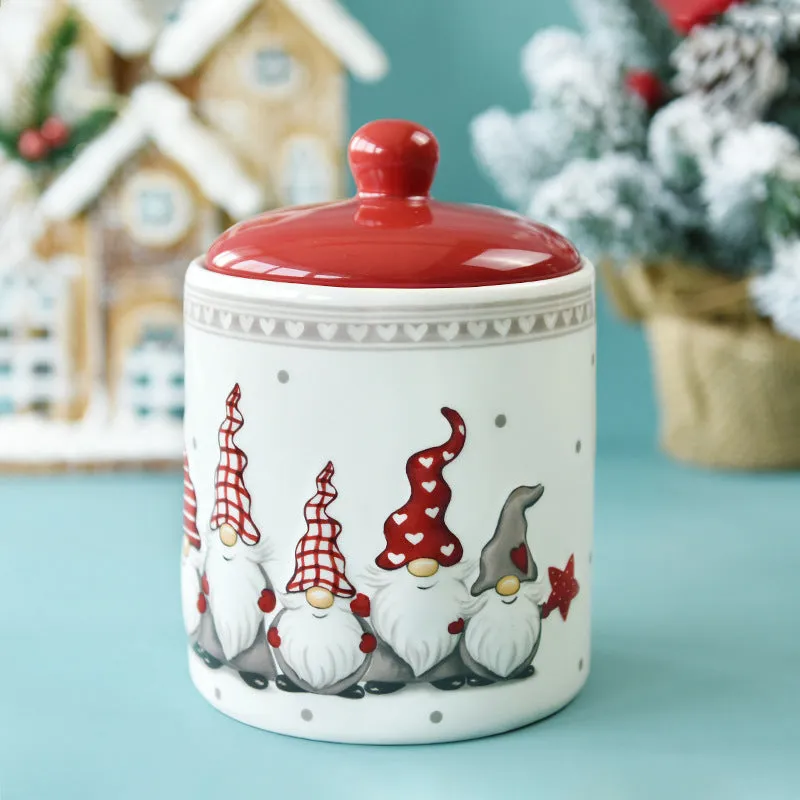 Dried Fruit Snack Jar Creative Christmas Gift Storage Jar