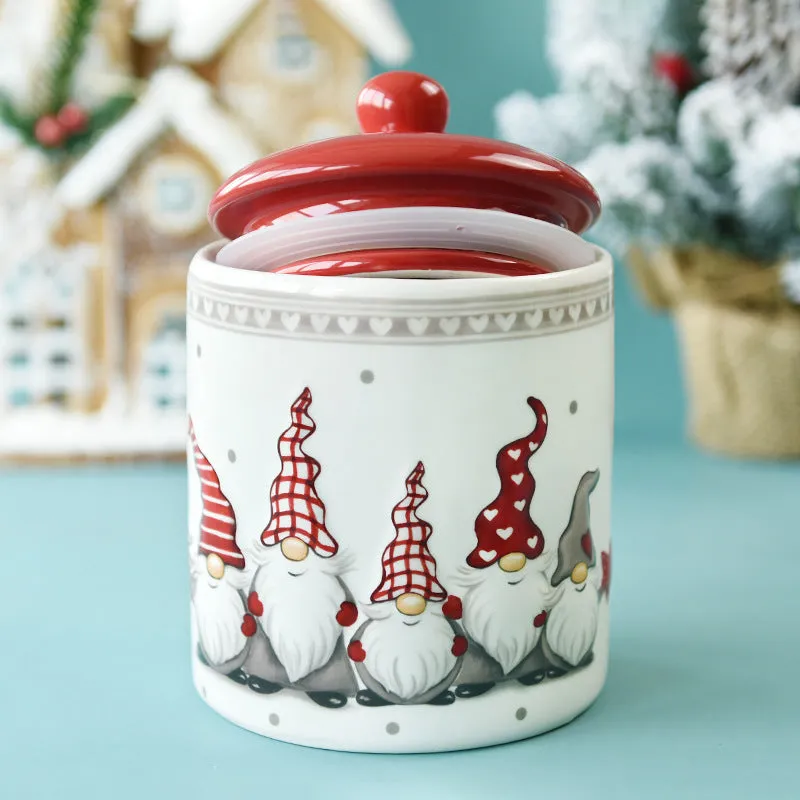 Dried Fruit Snack Jar Creative Christmas Gift Storage Jar
