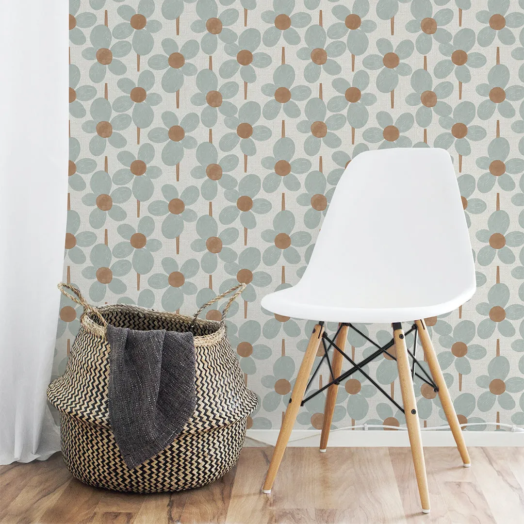 Flower Power Peel and Stick Wallpaper By Novogratz
