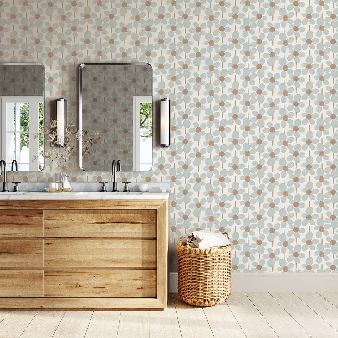 Flower Power Peel and Stick Wallpaper By Novogratz