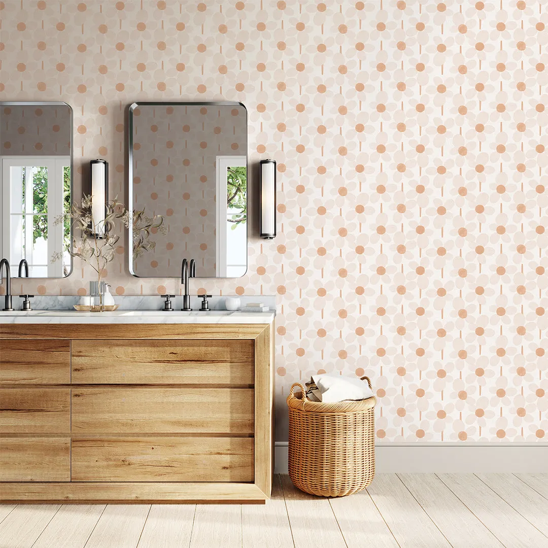 Flower Power Peel and Stick Wallpaper By Novogratz