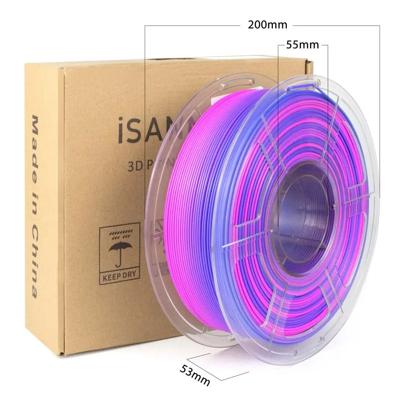 iSANMATE PLA   Matte Gradient - Pink   Purple   Blue