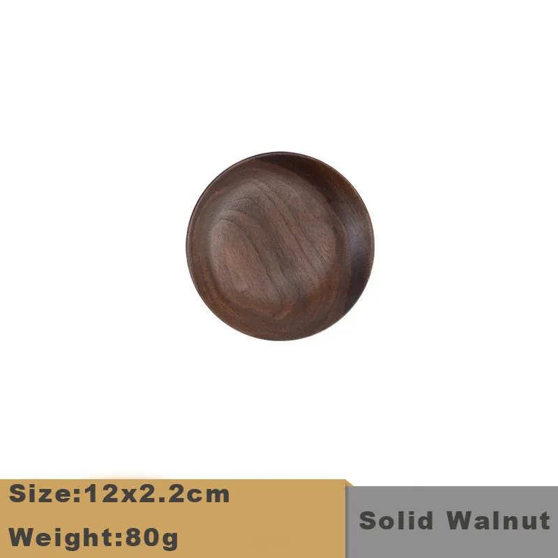 Japanese Wooden Fruit Bowl Round Wooden Plate Idea