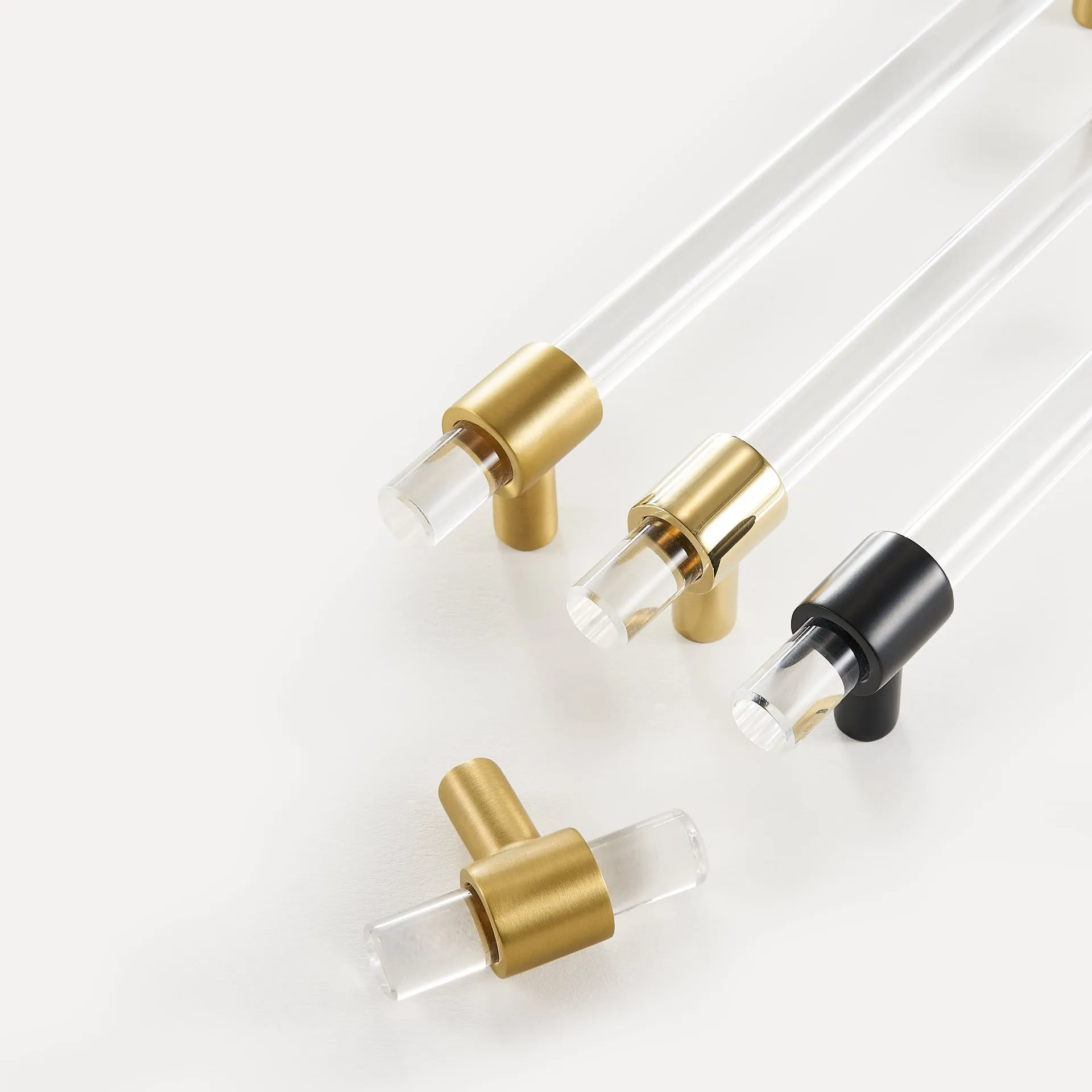 KRISTAL Acrylic & Brass Handles