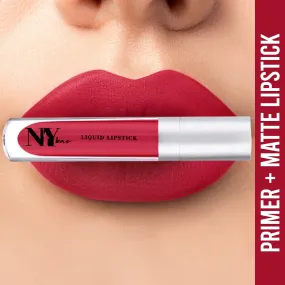 NY Bae Confessions of a Lip-a-holic Liquid Lipstick - All I Want For Love 4 (4.5 ml) | Red | Matte Finish | Built-in Primer | Enriched with Jojoba Oil | Highly Pigmented | Lasts Upto 12 Hours | Long lasting | Cruelty & Paraben Free