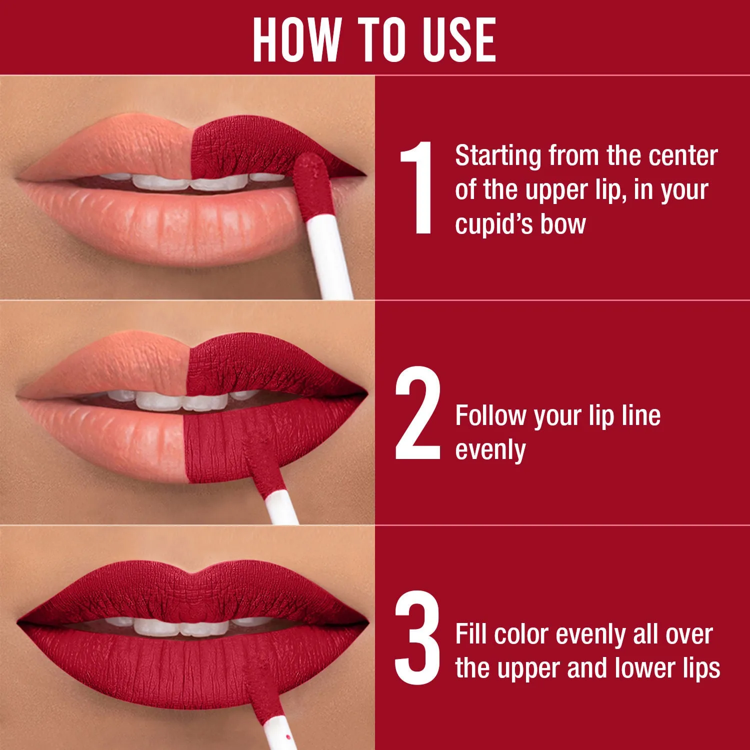 NY Bae Confessions of a Lip-a-holic Liquid Lipstick - All I Want For Love 4 (4.5 ml) | Red | Matte Finish | Built-in Primer | Enriched with Jojoba Oil | Highly Pigmented | Lasts Upto 12 Hours | Long lasting | Cruelty & Paraben Free
