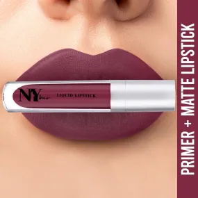 NY Bae Confessions of a Lip-a-holic Liquid Lipstick - Binge-ing 2 (4.5 ml) | Purple Brown | Matte Finish | Built-in Primer | Enriched with Jojoba Oil | Highly Pigmented | Lasts Upto 12 Hours | Long lasting | Cruelty & Paraben Free