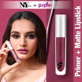 NY Bae Confessions of a Lip-a-holic Liquid Lipstick - Binge-ing 2 (4.5 ml) | Purple Brown | With Jojoba Oil | Rich Colour | Lasts 12  Hours