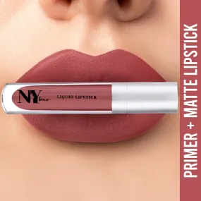 NY Bae Confessions of a Lip-a-holic Liquid Lipstick | Primer   Matte | Dark Brown | Long Lasting- Snuggle Secrets 15 (4.5 ml)