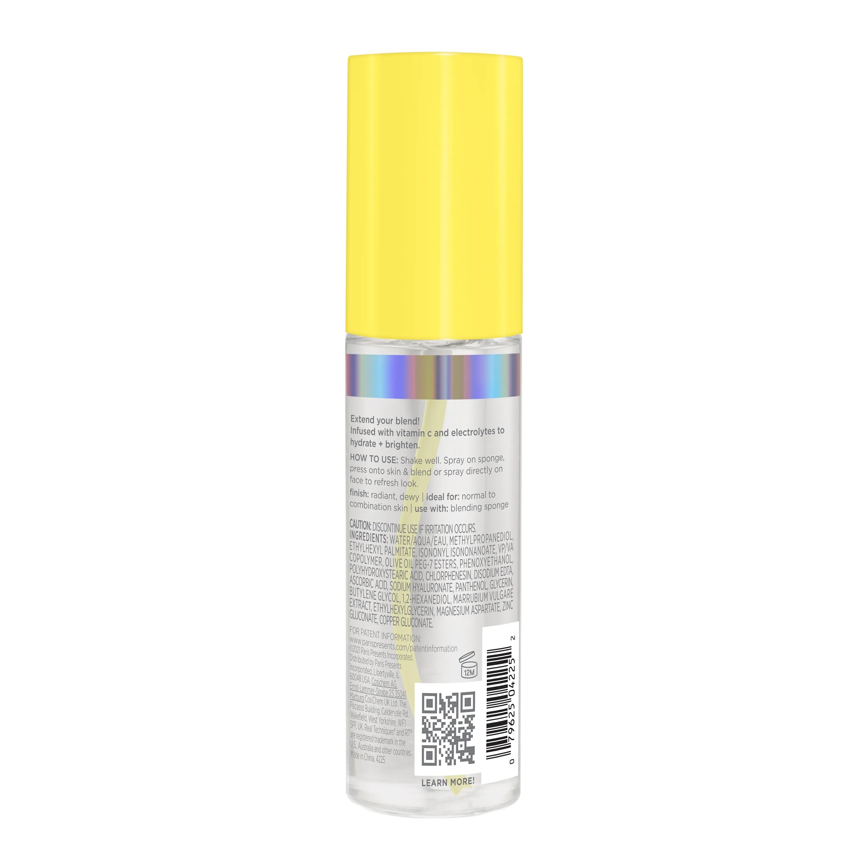 Real Techniques Sponge & make-up Setting Spray for Face, Hydrating with Vitamin C   Electrolytes