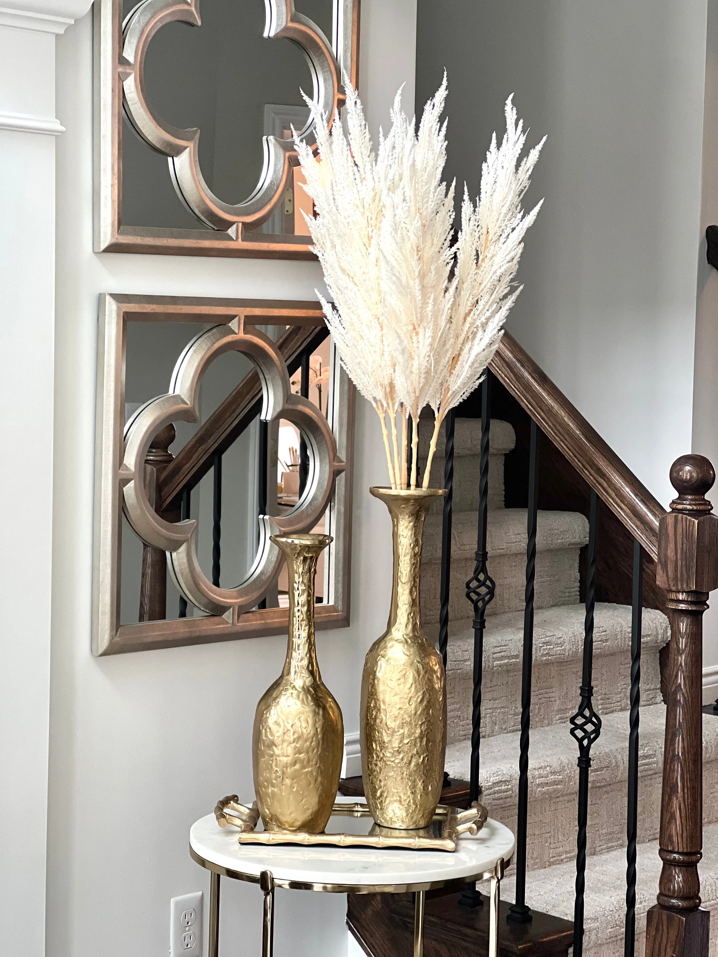 White Pampas Grass Stem 46"